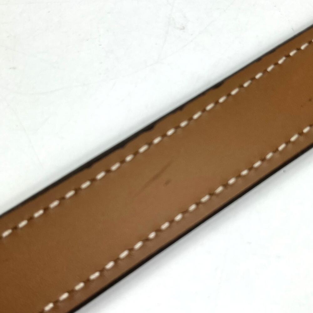 Aker NRA Walker Ranger Belt Sz46 Brown Leather Brass Buckle Made in USA B10-46 - Picture 10 of 12